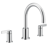 Cia Chrome two-handle non diverter roman tub faucet