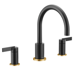 Cia Chrome two-handle non diverter roman tub faucet