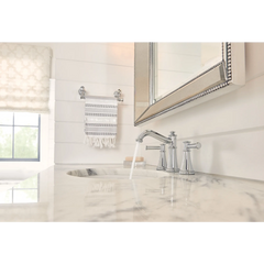 Belfield Chrome Two-Handle High Arc Bathroom Faucet