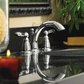 Brantford Chrome two-handle low arc bathroom faucet