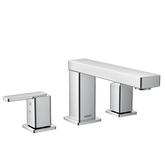 Chrome two-handle non diverter roman tub faucet