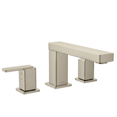 Chrome two-handle non diverter roman tub faucet