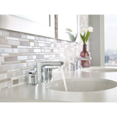 Rizon Chrome two-handle high arc bathroom faucet