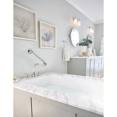 Eva Chrome Two-Handle High Arc Roman Tub Faucet