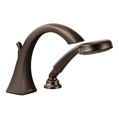Voss Chrome high arc roman tub faucet includes hand shower