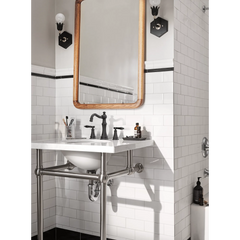 Weymouth Chrome Two-Handle High Arc Bathroom Faucet