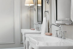 Weymouth Chrome Two-Handle High Arc Bathroom Faucet