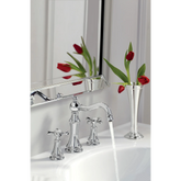 Weymouth Chrome Two-Handle High Arc Bathroom Faucet