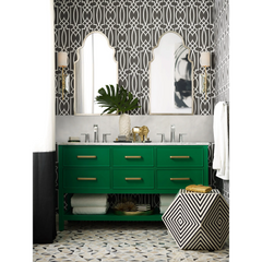 Doux Chrome Two-Handle High Arc Bathroom Faucet