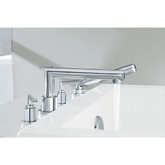 Arris Chrome Two-Handle Roman Tub Faucet