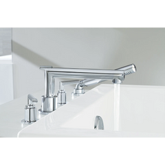 Arris Chrome Two-Handle Roman Tub Faucet