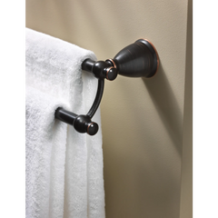 Caldwell Brushed nickel 24" Double Towel Bar