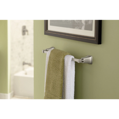 Boardwalk Brushed nickel 18" Towel Bar