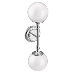 Colinet Chrome two globe bath light