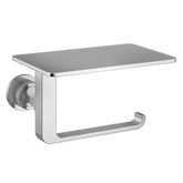 Cambium Chrome paper holder with shelf