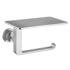 Cambium Chrome paper holder with shelf