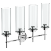 Greenfield Chrome four globe bath light