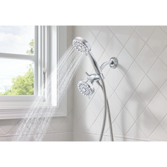 Ignite Five-Function 3 3/4" Diameter Standard Spray Head With Handheld Shower