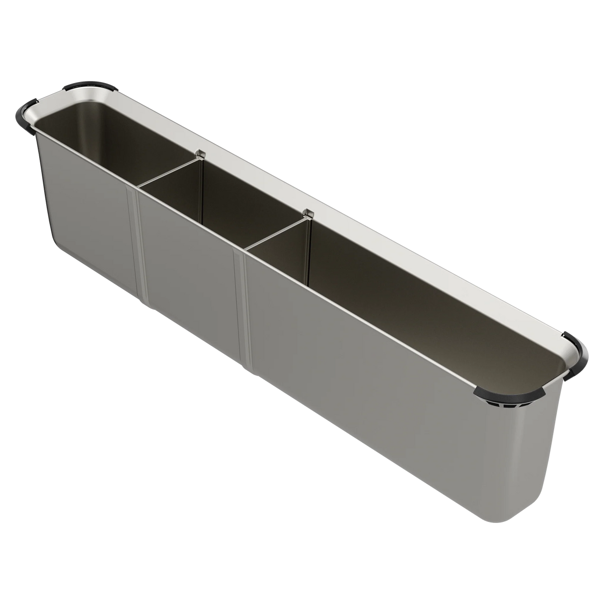 Luxe Chef™ Kitchen Sink Workstation System Stainless Steel Utensil Bin