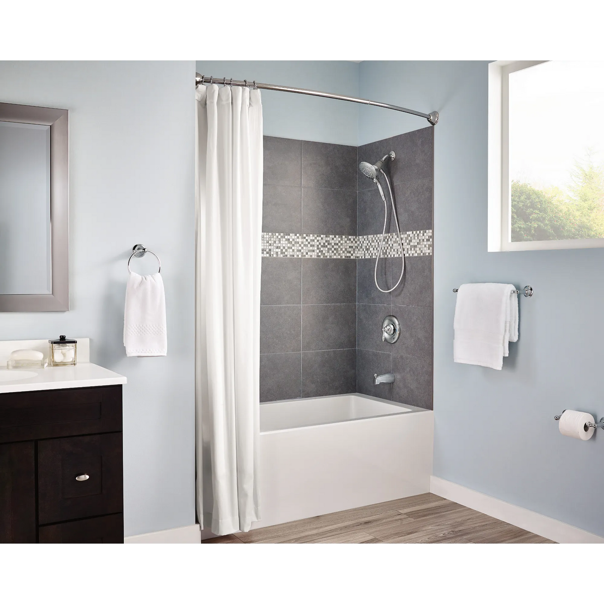 Sage Chrome Toilet Paper Holder