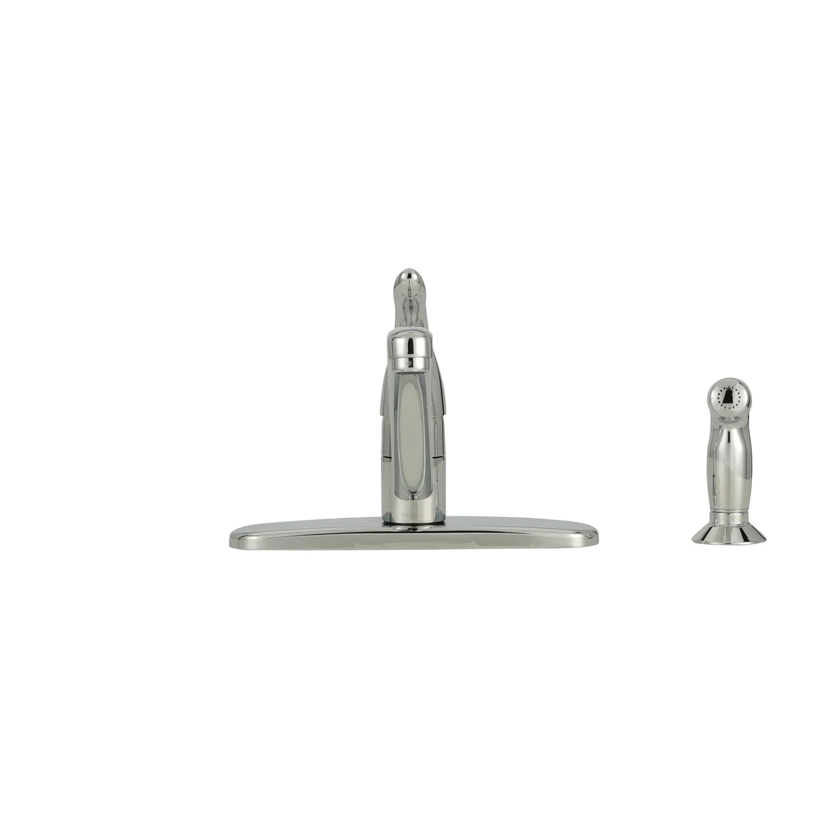 Chateau Chrome One-Handle Low Arc Kitchen Faucet