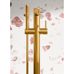 Align Chrome one-handle tub filler includes hand shower