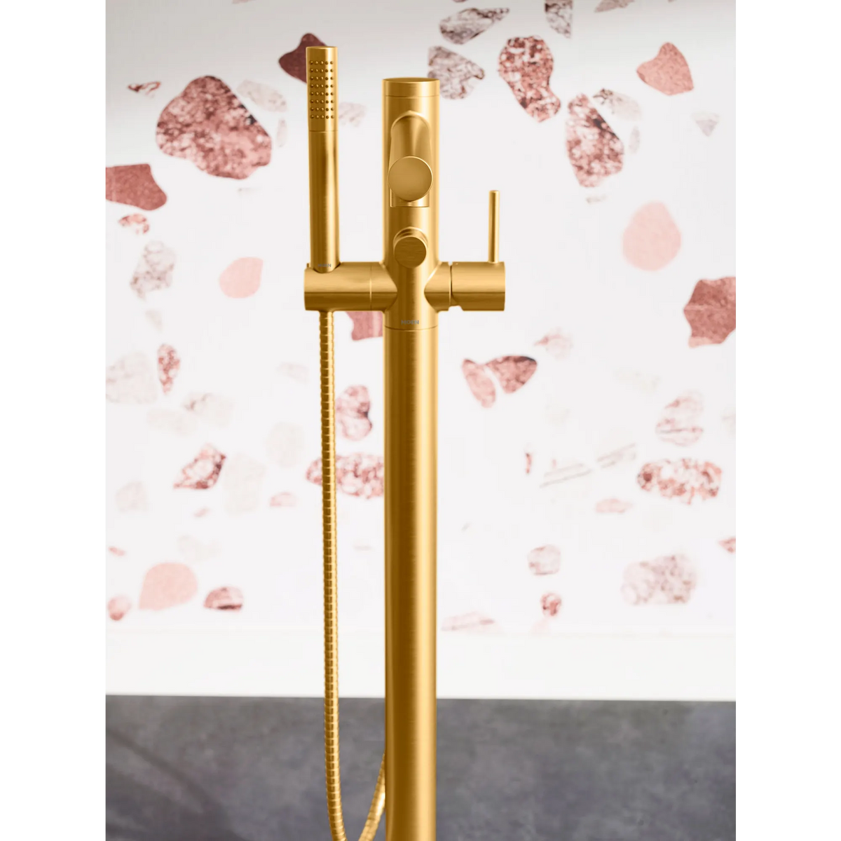 Align Chrome one-handle tub filler includes hand shower