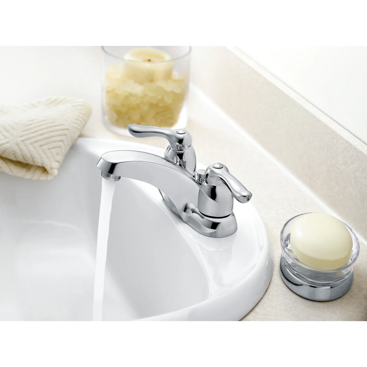 Chateau Two-handle Low Arc Bathroom Faucet
