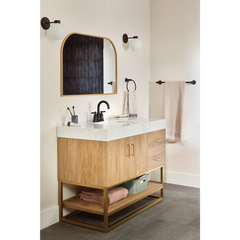 Ember Chrome two-handle high arc bathroom faucet