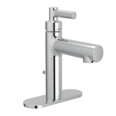 Aluma Chrome one-handle low arc bathroom faucet