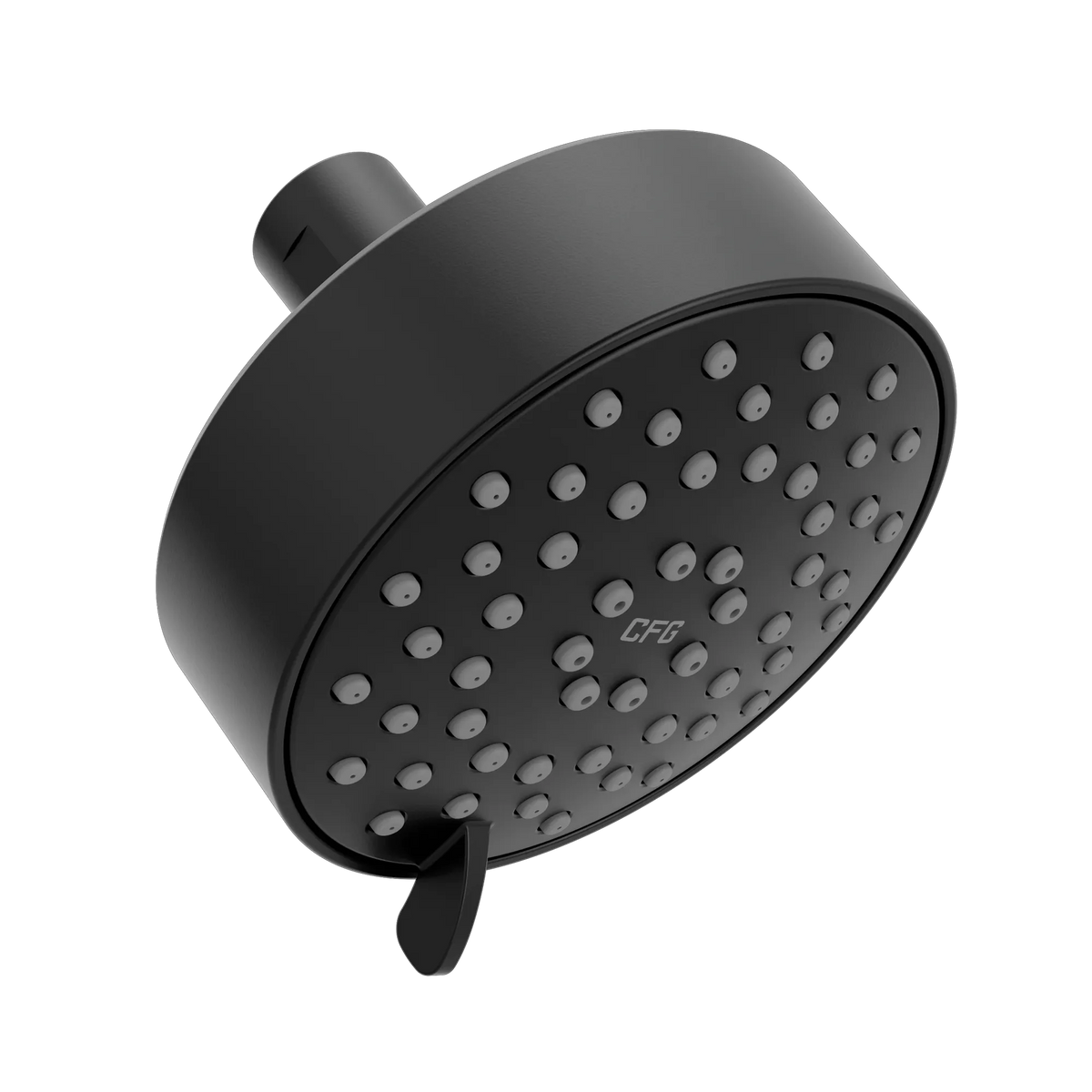 CFG Matte black three-function 4" diameter spray head standard