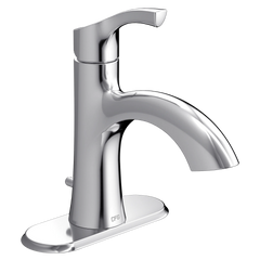 Ash Chrome one-handle low arc bathroom faucet