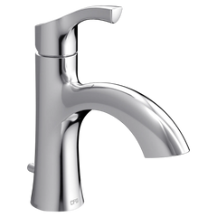Ash Chrome one-handle low arc bathroom faucet