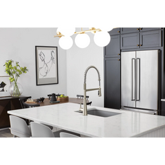 Sleek One-Handle Pre-Rinse Spring Pulldown Kitchen Faucet