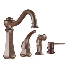 Vestige Chrome one-handle high arc kitchen faucet