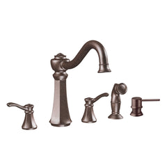 Vestige Chrome two-handle high arc kitchen faucet
