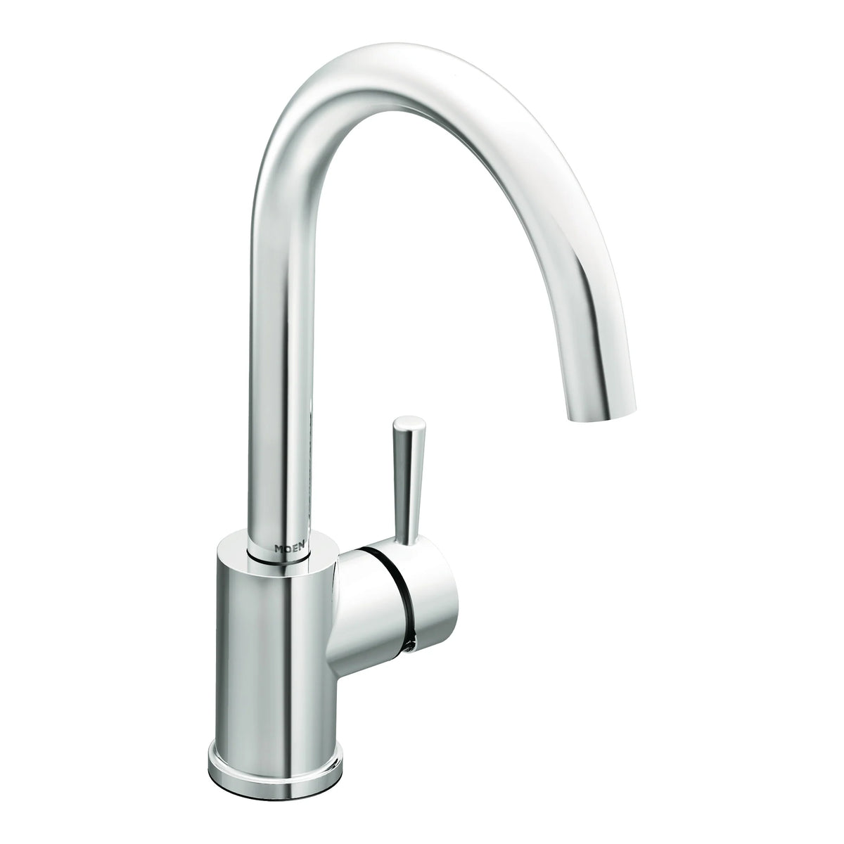 Level Chrome one-handle high arc kitchen faucet
