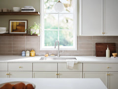 Ash Spot resist stainless one-handle high arc pulldown kitchen faucet