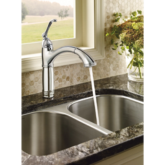 Brantford Chrome One-Handle High Arc Pullout Kitchen Faucet
