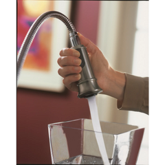 Aberdeen Chrome One-Handle High Arc Pulldown Kitchen Faucet