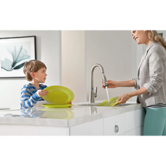 Arbor Chrome One-Handle High Arc Pulldown Kitchen Faucet