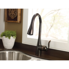Arbor Chrome one-handle high arc pulldown kitchen faucet