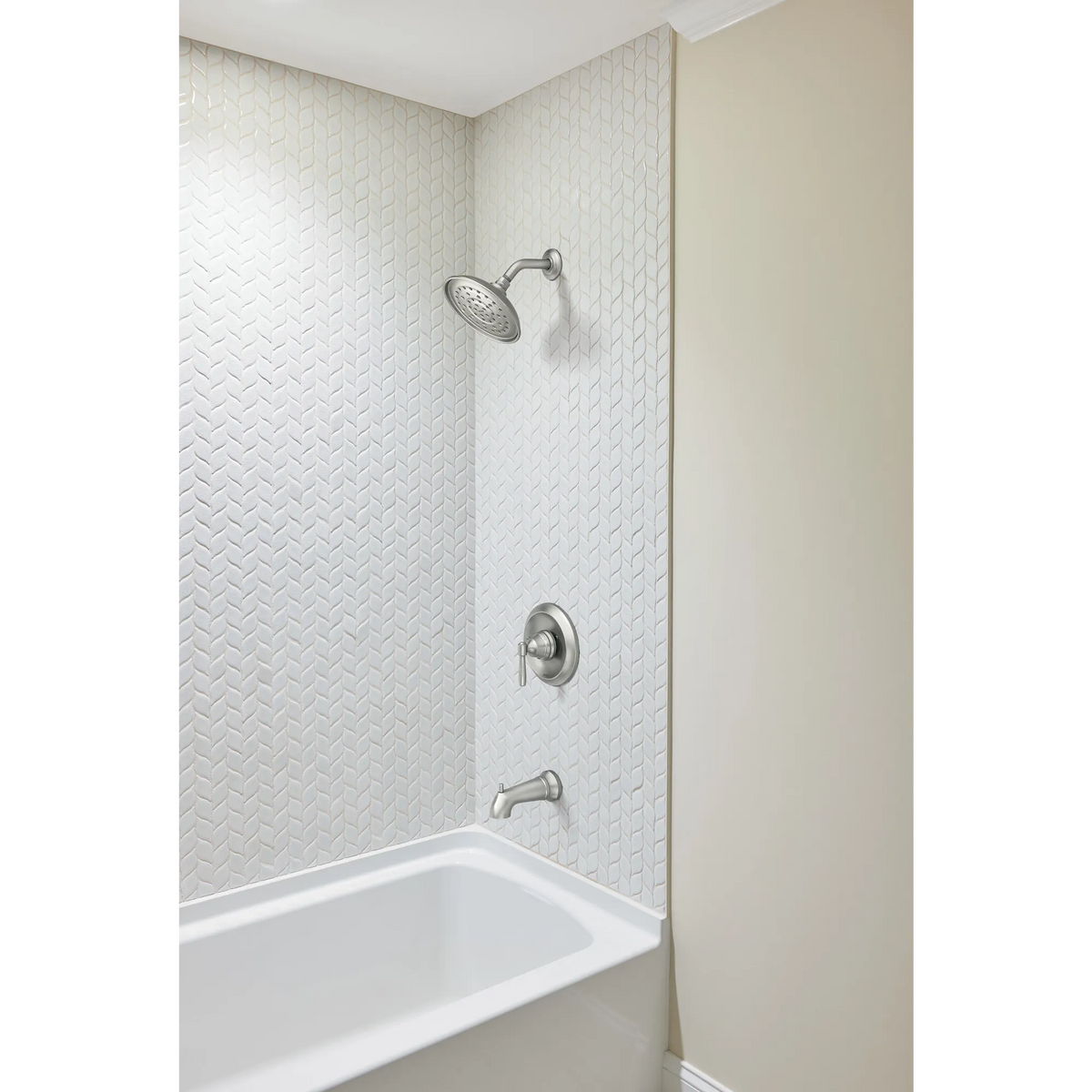 Halle Spot Resist Brushed Nickel Tub/Shower
