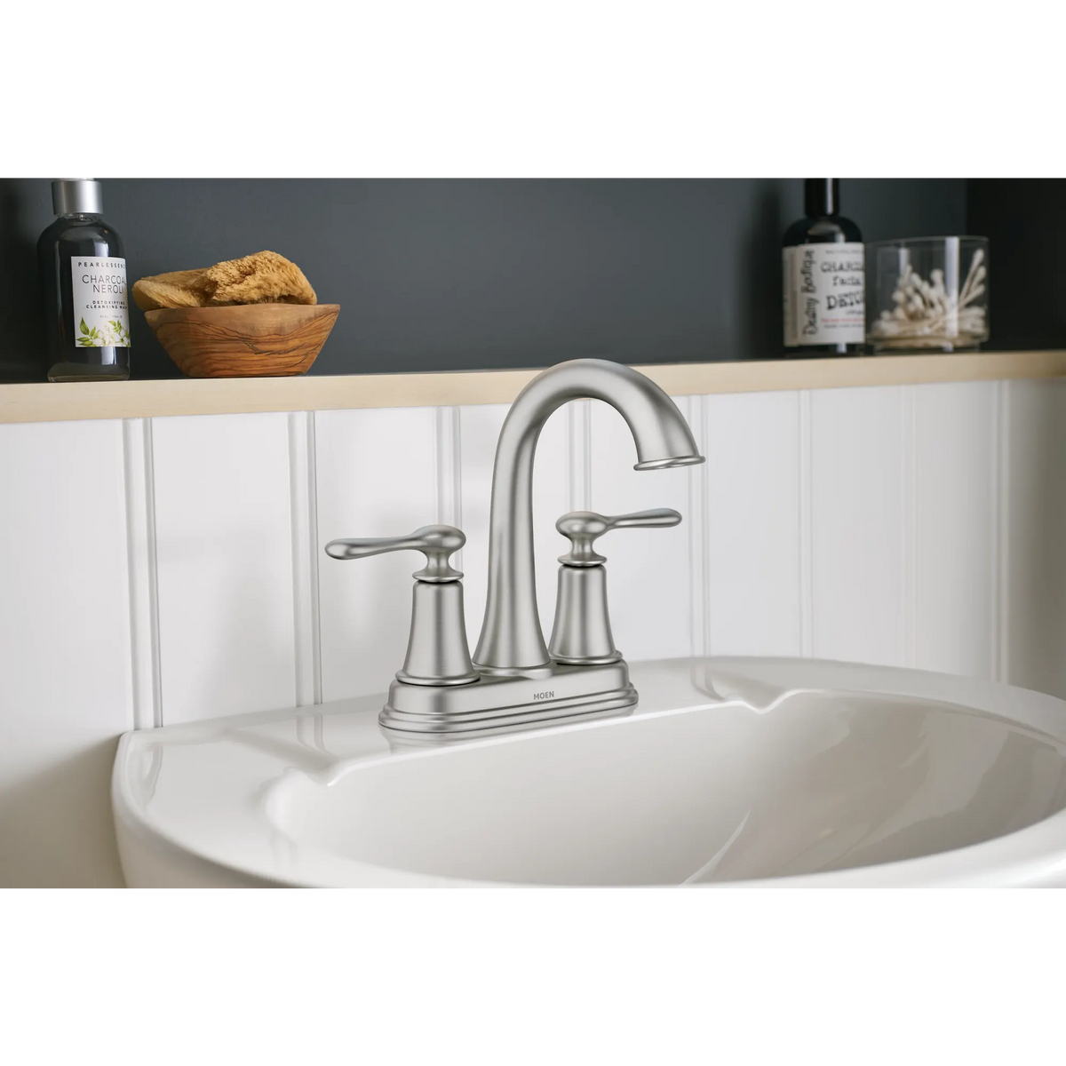 Ellicott Two-handle Centerset Bathroom Sink Faucet