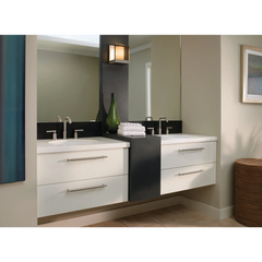 Gibson Chrome two-handle high arc bathroom faucet