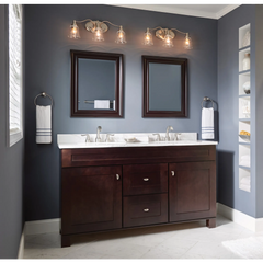 Hamden Spot Resist Brushed Nickel Two-Handle High Arc Bathroom Faucet