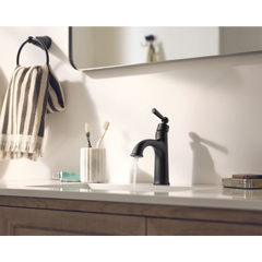 Caldwell Chrome one-handle high arc bathroom faucet