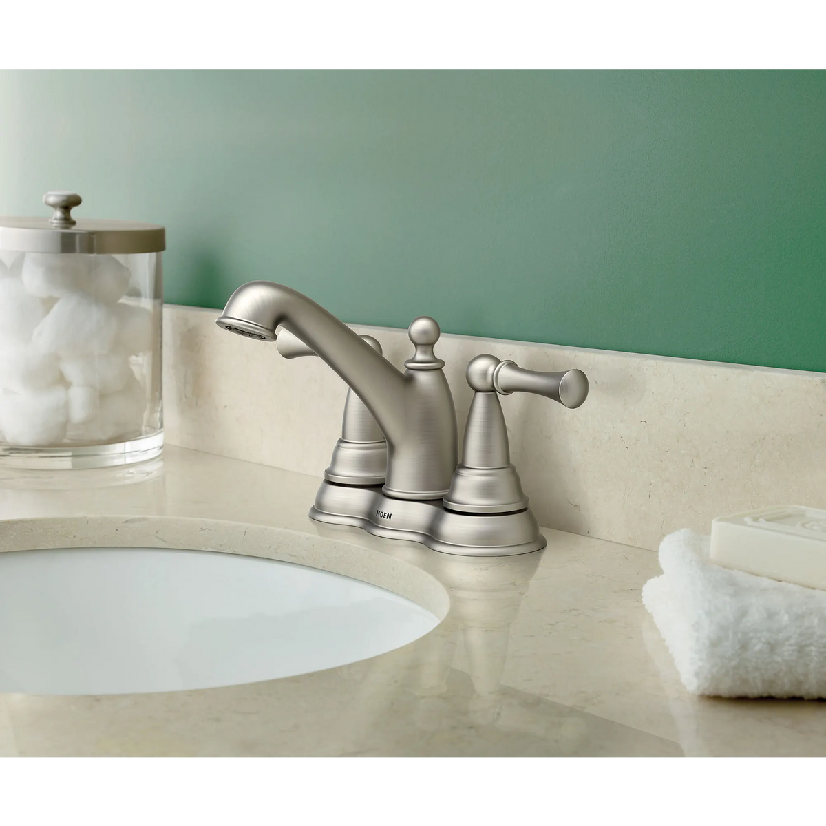 Sage Two-handle Centerset Bathroom Sink Faucet