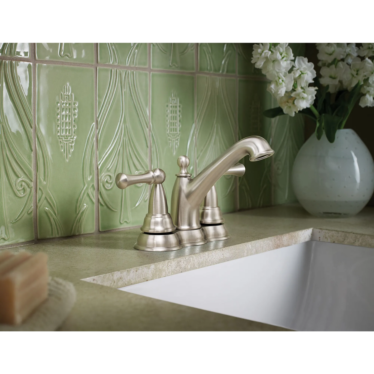 Sage Two-handle Centerset Bathroom Sink Faucet