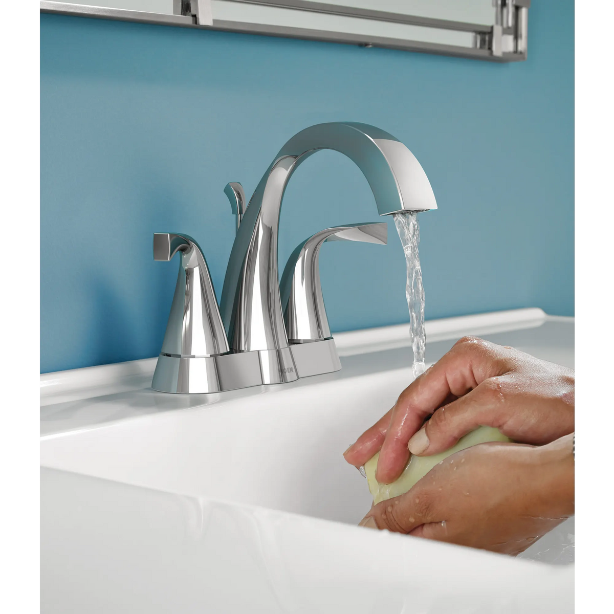 Oxby Two-handle Centerset Bathroom Sink Faucet